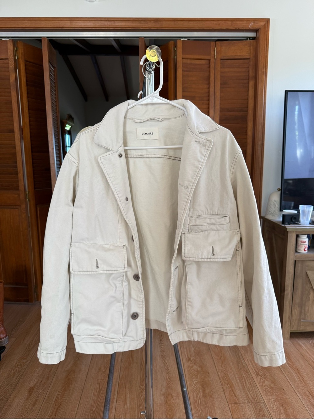 Lemaire oversized women’s Light Beige Field Jacket